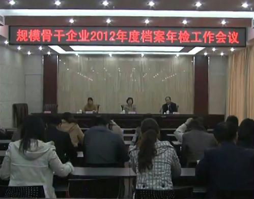 大豐市召開規模骨干企業2012年度檔案年檢工作會議